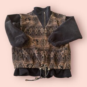 Vintage Denali Jacket Womens Size  XL Brown Fleece Forest Ski Outdoor Coat